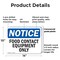 Signmission Food Contact Equipment Only, 14 in W x Rectangle, Plastic OS-2PACK-NS-P-1014-L-12818 - alternate 7